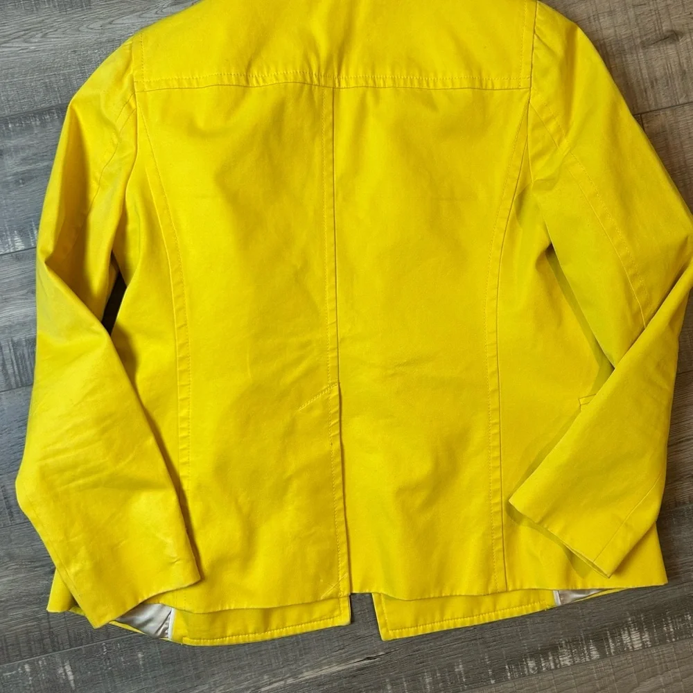 J. Crew Yellow Double-Breasted Pea Coat - Picture 7 of 7